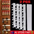 Kitchen Spice Gripper Strip Jar Rack Organiser Storage Holder Wall DY