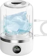 Underwear Washer - 1L Portable Rechargeable Cordless Mini Washing Machine - Rechargeable 4000mAh Cordless Mini Washing Machines - Collapsible Compact Washer for Travel - Camping, RV