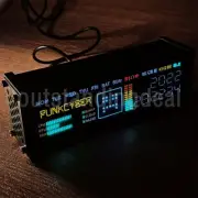 Cyberpunk Creative Decoration Clock Electronic Pseudo-fluorescence Tube Clock -