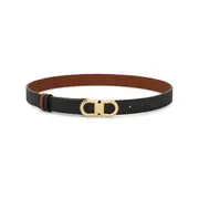 [Ferragamo] Ferragamo Gancini Reversible Belt 75 CM BROWN