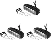 4 Inch 30W Red LED Forklift Truck Warning Lamp Working Light Bar Warehouse Danger Area Light,10-80V (3Pcs)