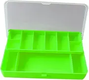 TENOL Fishing Tackle Case Storage Case Waterproof Multi Compartments Practical Fishings Lure Box Fishing Tool Box for Birthday Gift, Green