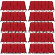 Pieces Drawstring Backpack Bags Sports Sackpack Bulk Cinch Gym Bag For 60 Red