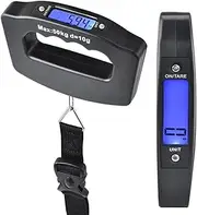 [Generic] TrianTech Digital Luggage Scale 50kg x 10g – Portable Handheld Suitcase Weight Scale with LCD Backlit Display – Travel Baggage & Fish Weighing Scale – Compact & Accurate – 2 Batteries Included