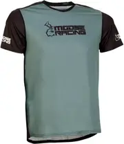 [Moose Offroad] Moose Racing Mountain, MTB jersey short sleeve , color: Black/Grey , size: L