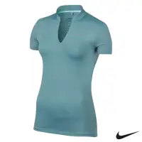 在飛比找momo購物網優惠-【NIKE GOLF】女 短袖 排汗 V領 針織衫(藍803