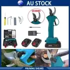Electric Pruning Shears 30mm Cordless Brushless Secateur For Makita 48V Battery