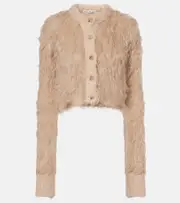 [Acne Studios] Acne Studios Faux fur cardigan UK 12 beige