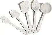 GIR: Get It Right - 5 Piece Silicone Utensil Set - Ladle, Spatula, Flip, Spoon & Spoonula,Non-Stick, Heat Resistant - Dishwasher Safe - Kitchen Utensils - Baking Supplies - BPA & BPS Free - Sprinkles