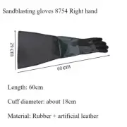 Sandblasting Gloves Thickened Gloves for Large Particle Sandblasting Machines