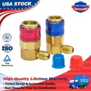 AC Connector Adapter Coupler Auto A/C Manifold Gauge Low/High Set HVAC Contactor