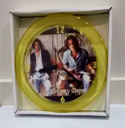 Johnny Depp 7" Yellow novelty wall clock Brand new