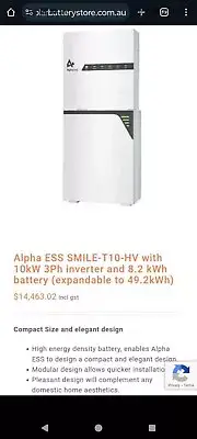 Alpha ESS Smile-T10-HV 10kW 3phase inverter