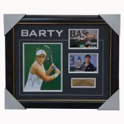 Ash Barty Signed Tennis Grand Slam Champion Photo Collage Framed French Open COA