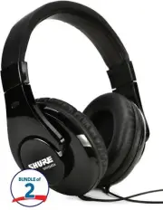 Shure SRH240A Closed-back Headphones - 2 Pack