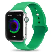 Silicone Apple Watch Band Sport Loop For Apple Watch 44mm Official Green