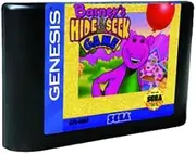 Royal Retro Barney's Hide & Seek Game - USA Label Flashkit MD Electroless Gold PCB Card for Sega Genesis Megadrive Video Game Console (NTSC-U)