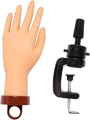 MUSISALY Professional Manicure Practice Hand Sturdy Hand Model Stand for Nail Art Training and Display