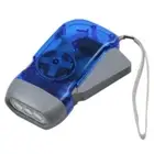 3 LED Wind Up Flashlight Torch Light Dynamo Crank Hand Press Camping Lamp Lights