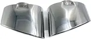 One Pair Chrome Exhaust Dual Tail Pipe Muffler Tip Stainless Steel Compatible For BMW X5 E70 2008 2009 2010 2011 2012 2013 Auto Accessories