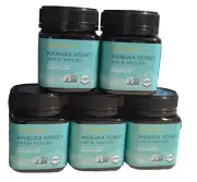 5 Pack Melora Manuka Honey 8+ UMF 185+MGO 8.8fl Oz (250g) Exp. 12/2025