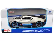 Bugatti Divo Satin White Metallic with Carbon and Blue Accents "Special Edition"