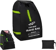Leseogye Stroller Travel Bag, Extra Large Portable Stroller Bag for Airplane, Pushchair Pram Cover for Airplane with Shoulder Strap, Black, Travel