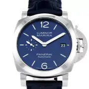 New Panerai Luminor Marina Stainless Steel 42 mm Blue Dial Watch PAM01393