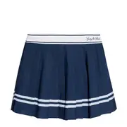 [Sporty & Rich] Vendome Script Pleated Skirt