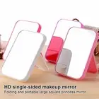 Square Mirror Square Adjustable Desktop Folding Makeup Mirror Glass
