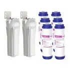 2Pack 10 Inch Whole House Water Filter Housing Filtration 6p 10"x2.5" GAC Carbon