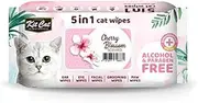 Kit Cat Cherry Blossom Antibacterial Pet Wipes 80 Pack