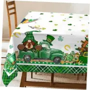 St Patricks Day Tablecloth 60''x84'' Tablecloth Rectangle 60x84 Inches Green