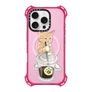 iPhone 16 Pro Bounce Case MagSafe Compatible coffee catto
