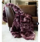 NWT Minky Couture Premium Cloud In Windsor Wine Travel Sz 36x60