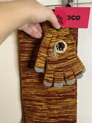 NFL Washington Redskins Infinity Scarf And Gloves Set Foco NWT