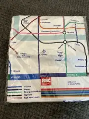 Royal Shakespeare Apron Map Hamlet Cleopatra New