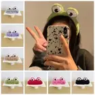 Big Eyes Plush Hair Hoop Plush Cartoon Hair Bands Lovely Frog Headband Makeup