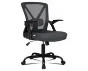 ALFORDSON Mesh Office Chair Executive Fabric Tilt Seat Gaming Computer [Model: Leroi - Dark Grey]