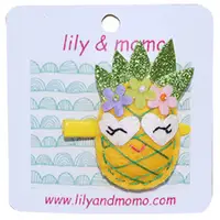 在飛比找蝦皮商城優惠-【美國 Lily & Momo】手工童趣髮飾-甜蜜蜜鳳梨 #