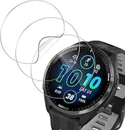 for Garmin Forerunner 965 Screen Protector, 3pcs Flexible TPU Film, Touch Sensitive, Bubble-Free, Anti-Scratch Protective Film, Watch Screen Protector
