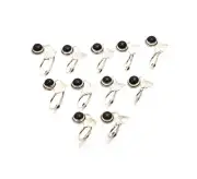 WHOLESALE 11PC 925 SOLID STERLING SILVER BLACK ONYX RING LOT S402