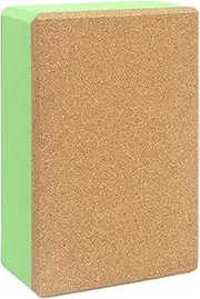 Yoga Cork Block | Versatile High Density Exercise Block - Soft Lightweight Yoga Blocks, Suitable for Indoor & Outdoor Yoga Practice | Essentially Yoga Props for All Levels