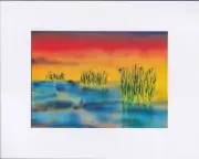 8X10 Matted Print Art Picture Grateful Dead's Jerry Garcia: 1986, Wetlands I