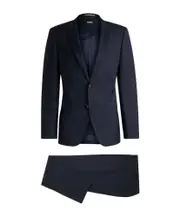 virgin wool suit EU48,EU52,EU50 dark blue