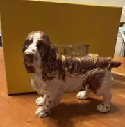 RUCINNI Springer Spaniel Jeweled Trinket Box RARE