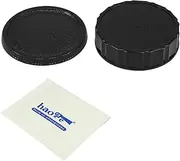 Haoge Camera Body Cap and Rear Lens Cap Cover for Contax Yashica C/Y CY Mount Camera Lens