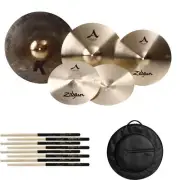 Zildjian Studio Recording Cymbal Set Bundle - 14-/16-/18-/21-inch