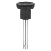 10x45mm Quick Release Pins with Round Knob, Chrome-Plated Carbon Steel, Silver