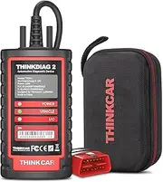 thinkcar OBD2 Diagnostic Device, ThinkDiag 2 Bluetooth OBD2 Diagnostic Scanner for All Vehicles with 15 Reset Functions for All System Diagnostics, Car Diagnostic Support OBDII/EOBD/CAN-FD Protocol